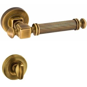 Resim Doğanlar Konsept Bosfor Rozetli Kapı Kolu Olifka Antik Sarı Wc 