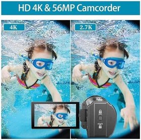 Resim 4K Ultra HD 56MP 30FPS Kamera Plastik Video Kamera Kamera Su Geçirmez Video Kamera için 