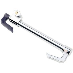 Resim Wezone Çift Kancalı Çelik Direksiyon Kilidi - Araç Hırsızlığına Karşı Dayanıklı Ve Ayarlanabilir Fren Pedalı Kilidi 