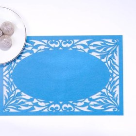 Resim Bimotif Keçe amerikan servis, açık mavi, 29x45 cm 2 adet 