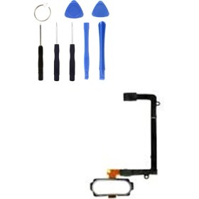 Resim Telefon Kulübesi Samsung S6 Edge G925 Uyumlu Home Tuş Bordu + Tamir Seti Gold 