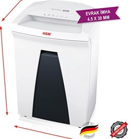 Resim HSM Securio B24 35 L Çapraz/Konfeti Kesim Evrak İmha Makinesi 