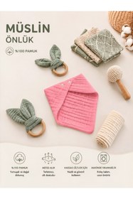 Resim Momynest Müslin Bebek Önlüğü 