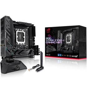 Resim ASUS ROG STRIX Z790-I GAMING WIFI 7600MHz(OC) DDR5 Soket 1700 M.2 HDMI Mini-ITX Anakart 