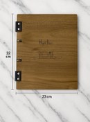 Resim KUMKARA AMBALAJ MATBAA Ahşap Menü 23x32 (Lüx) 
