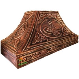 Resim 3 Gözlü Çay Kazanı İçin Davlumbaz Osmanlı Tuğra Bakır Davlumbaz 