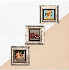 Resim Pinecone Stone Van Gogh On İki Ayçiçekli Vazo, İki Müzisyen Kız Tablosu, Nar Taş Duvar Tablosu - Çerçeveli Taş Tablo - Dekoratif Duvar Sanatı - Modern Ev ve Ofis Duvar Dekoru K3-1509 
