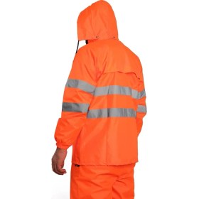 Resim Kkdavm Bestguard Yağmurluk Oxford Reflektörlü Turuncu Takım 
