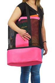 Resim Ankaflex Altı Soğuk Tutucu Termos Çanta Üstü Fileli Askılı Piknik Kamp Plaj Çantası Omuz Çantası 