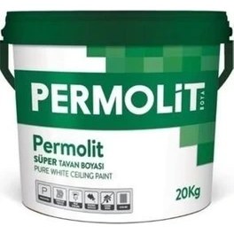 Resim Permolit 20 kg Süper Tavan Boyası Beyaz Renk Kolay Uygulama ile Yüksek Kapatıcılık Sağlar 