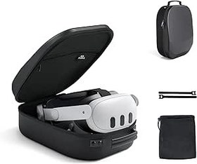 Resim Meta/Oculus Quest 2 için Sert Taşıma Çantası, siyah, 31.00 × 22.00 × 13.50 cm, Meta Quest 3/Oculus Quest 2 & 1 & Pro/Pico 4 ile uyumlu 