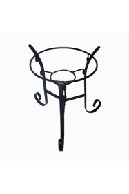 Resim Hype Store 25,4 cm Uzunluğunda İç Mekan/Dış Mekan Cam Gazing Küre Metal Stand, Siyah 