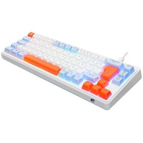 Resim Acer Emachines, Eak810, Beyaz, Usb Kablolu, Rainbow Backlight, Membran Renkli Tuşlar, Türkçe Q, 68 Tuşlu, Gaming Klavye 12934554 