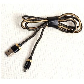 Resim Mobilefix Siyah-gold Poro Micro Usb Kablo 1m 