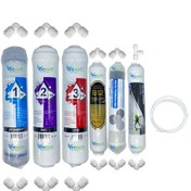 Resim Pws Kapalı Kasa Su Arıtma Cihazı Std 6li Mebransız B12 Alkali+şeffaf Mineral +gümüş İyon Tat 