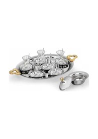 Resim Korkmaz Çintemani Gold 39 Parça Çay Seti 