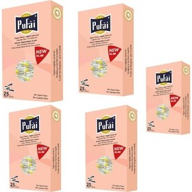 Resim Pufai Slim Katran Süzen Filtreli Ağızlık 5 - 6 MM 25'li x 5 Paket 