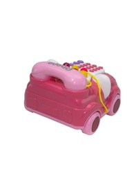 Resim Oyuncak Telefon Işıklı Sesli Klasik Telefon Pembe 