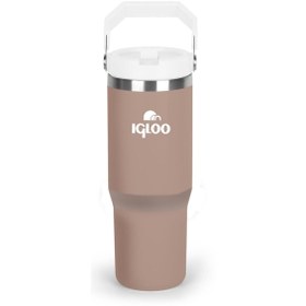 Resim Igloo İgloo Powder Termos 900 ML Pipetli Termos Bardak Kahve/Beyaz 