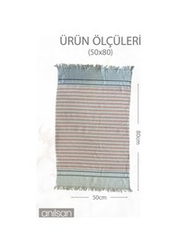 Resim Sunset Çizgi Detay Plaj Havlusu %100 Pamuk 50x80 