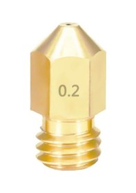 Resim Koodmax 3d Printer Yazıcı Mk8 Extruder 1.75mm / 0.2mm Baskı Kafası Pirinç Nozzle 