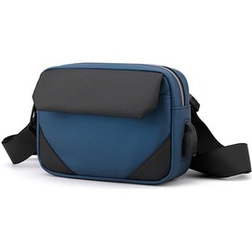 Resim Maiyame Erkekler İçin Dayanıklı Nylon Bel Çantası - Ayarlanabilir Kayışlı, Çapraz Taşıma Koyu Mavi 