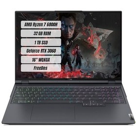 Resim Lenovo Legion 5 Pro 82RG00HUTX-32 R7-6800H 32 GB 1 TB SSD RTX3060 16" Free Dos WQXGA Dizüstü Bilgisayar 