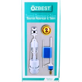 Resim Mena Rise Özbest Su Tasarruflu Basmalı Klozet Rezervuar Iç Takımı - Uyumlu ve Dayanıklı ( Lisinya ) 