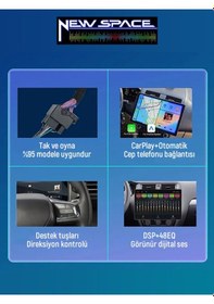 Resim Renault Clio 4 Android 2013-2015 Uyumlu 6gb Ram 128gb Rom Carplay Multimedya 