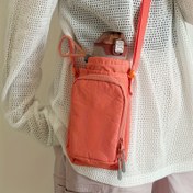 Resim Şişe ve Telefon Cebi, Fermuarlı Kapatma - Kadınlar için Minimalist Günlük Taşıma Çantası, Elde Yıkanabilir Polyester Astar, Turuncu, Açık Yeşil, Açık Mavi, Gri, Siyah Renklerde Mevcut, Fonksiyonel Moda Aksesuarı, Dayanıklı Yapılı Ayarlanabilir Kayış Nylon Crossbody Çanta 