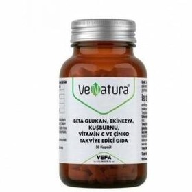 Resim Venatura Beta Glukan, Ekinezya, Kuşburnu, Vitamin C ve Çinko 30 Kapsül 