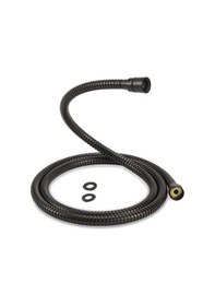 Resim Ahlez Gediz 4 Fonksiyonlu Duş Başlığı Siyah Duş Hortum Duş Seti Siyah 