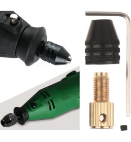 Resim Depolife Motor Gravür Makinası Için Anahtarsız Mandren 2.4 mm Kaplin M7 Kısa Kuyruk Ödev Proje Uygulama Arge 