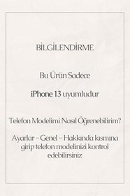 Resim Manitoba iPhone 13 Uyumlu Baskılı Yumuşak Silikon Şeffaf Telefon Kılıfı, Kiraz Deseni 