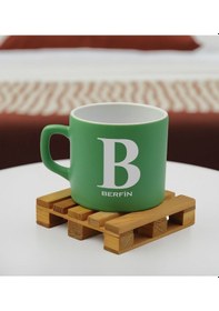 Resim Bk Gift Kişiye Özel İsimli Yeşil Renkli Middle Çay & Kahve Fincanı-3, Arkadaşa Hediye, Sevgiliye Hediye, Doğum Günü Hediyesi Kobitmeyencom32509 Bk Gif 