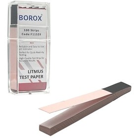 Resim Turnusol Kağıdı Ph Kırmızı 100 Test Stripi 10X68Mm Litmus Paper 