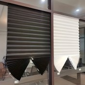 Resim Tekli kablosuz perde, plise perdeler, geçici taşınabilir perde - oturma odası ofis ev dekorasyonu 