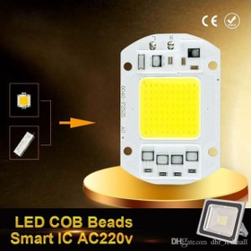 Resim LEDONLİNE Termal Macun 50w 220v Cob Led Projektör Ledi 50 Watt Power Led Çipi 