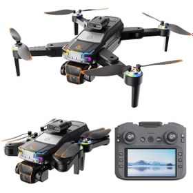 Resim yollayenilensin JS39 Drone 4.3" LCD Ekranlı Kumandalı Akıllı Engel Kaçınma HD Kamera Katlanabilir Mini Drone 