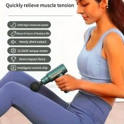 Resim 4 Parça Set, Tüm Aksesuarlı Kompakt Yüksek Torklu Masaj Tabancası, Derin Doku Rahatlatma USB Şarj Edilebilir, Ergonomik Tutamak ve Şık Renkler, Güçlü Motorlu Sırt ve Boyun Masaj Cihazı 