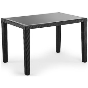 Resim Bintaşmobilya Star Siyah Rattan Dış Mekan Masası Siyah 