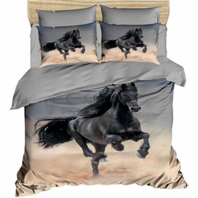 Resim Atlar Nevresim Takımı 