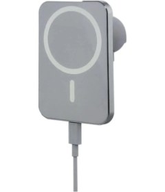 Resim Nothing Phone 1 İle Uyumlu 15w Beyaz Kablosuz Şarjlı Mıknatıslı Araç Tutucu Beyaz 