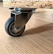 Resim Dashanshop 2 Inç 4 Adet Frenli Yumuşak Kauçuk Döner Tekerlekler Sağlam Endüstriyel Mobilite 