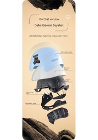 Resim Lıcorıce Dört Mevsim Motosiklet Kaskı Gri 