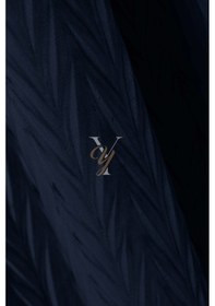 Resim İthal Kadife Fon Perde Plise 01 V-317 Lacivert Lacivert 