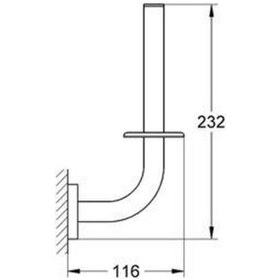 Resim Grohe Essentials Dikey Yedek Tuvalet Kağıtlığı - 40385001 