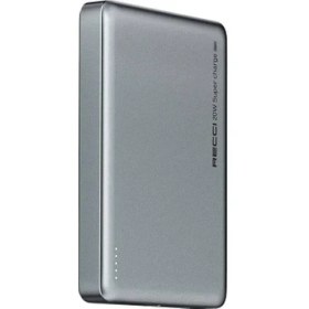 Resim Hızlı Şarj Özellikli Magsafe Powerbank Recci RPB-W26 Armor Serisi Ultra Ince PD20W 15W 10000MAH Gri 