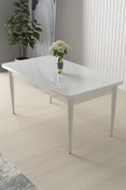 Resim Canisa Concept Canisa Arp Serisi Sabit Beyaz Mutfak Masası 