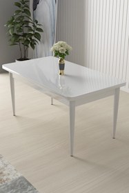 Resim Canisa Concept Canisa Arp Serisi Sabit Beyaz Mutfak Masası 